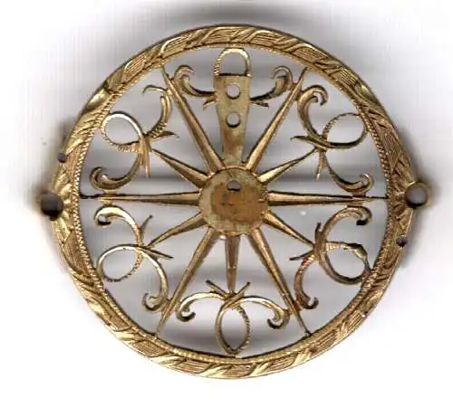 Brücke aus Uhrwerk einer alten Taschenuhr (Spindeluhr)