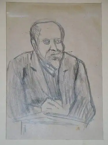 Zeichnung,Bleistift Skizze,  wohl Heinrich WOLFF (1875-1940)