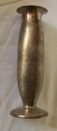 Kleine schlanke versilberte Blumenvase, ca. 1930