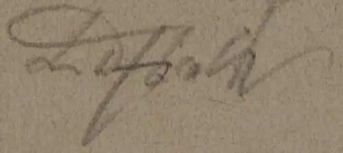 Original-Bleistiftzeichnung „Spiekeroog 1937“, signiert