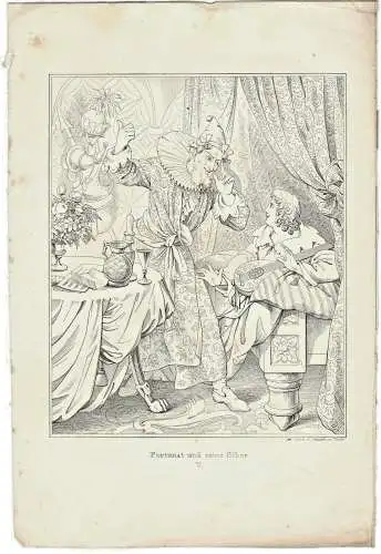 Lithographie „Fortunat und seine Söhne“
