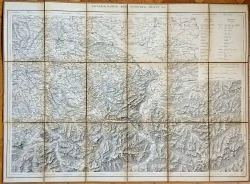 Generalkarte der SCHWEIZ nach Dufour's topographischer Karte Blatt 2,1867