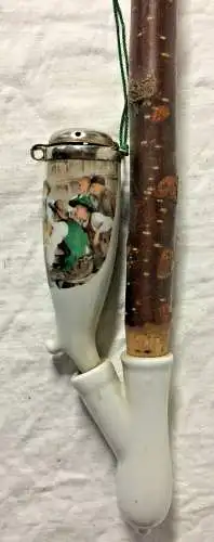 Alte Tabakpfeife aus dem süddeutschen oder Alpenraum, ca. 1900