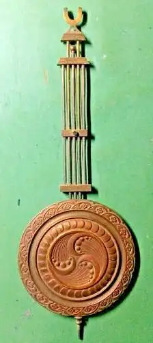 Perpendikel aus Kupfer für Regulator, ca. 1900, 32 cm hoch