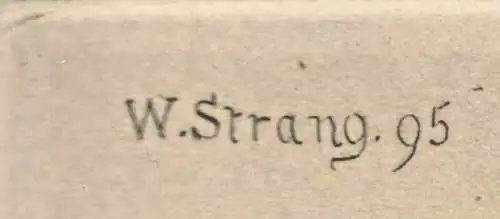 William Strang: Selbstportrait - Original- Radierung im Passepartout