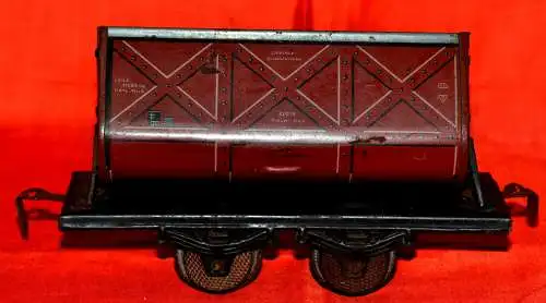  Blecheisenbahn Spur 0 - Karl Bub / KB  Kippwagen / Lore 2-achsig