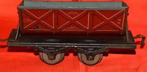 Blecheisenbahn Spur 0 - Karl Bub / KB  Kippwagen / Lore 2-achsig