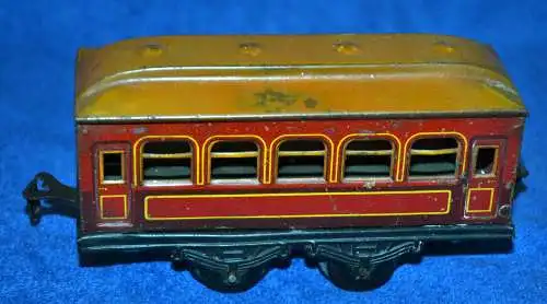 KBN,Karl Bub, Personenwagen,rot-beige,Spur 0,ca.1930 