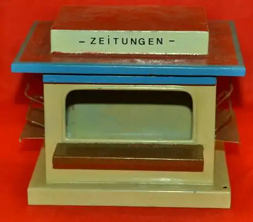  Zeitschriftenkiosk, Blech,ca.1950, für Eisenbahn