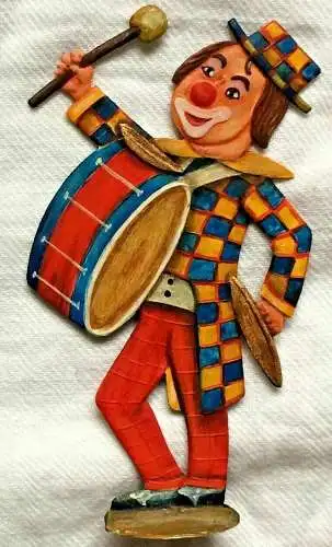 Zwei Zinnfiguren Musizierende Clowns