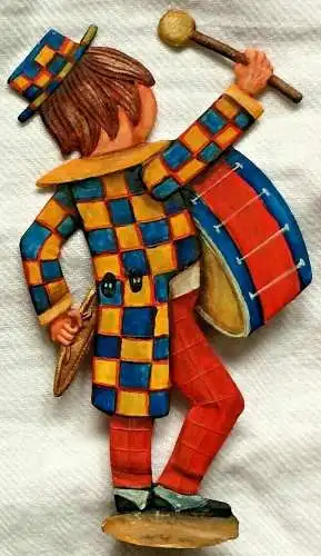 Zwei Zinnfiguren Musizierende Clowns