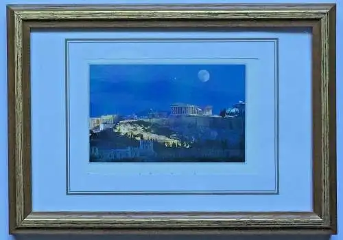 5 kleine Ansichten Griechische Inseln Drucke gerahmt 16,5 x 12 cm