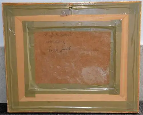  Gemälde,Enzo Gazich,Landschaft mit See in Italien,Brescia,signiert u.gerahmt