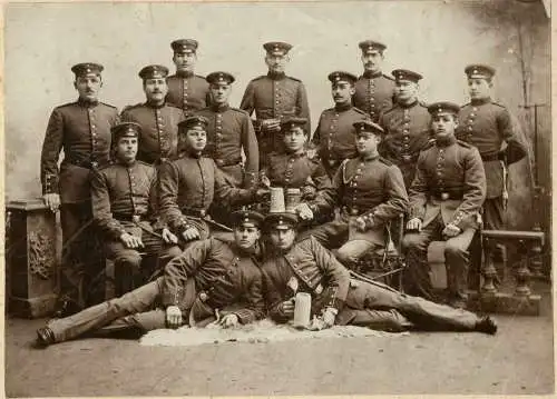 Altes Reservisten-Erinnerungsphoto Infanterie-Regiment Ingolstadt 189