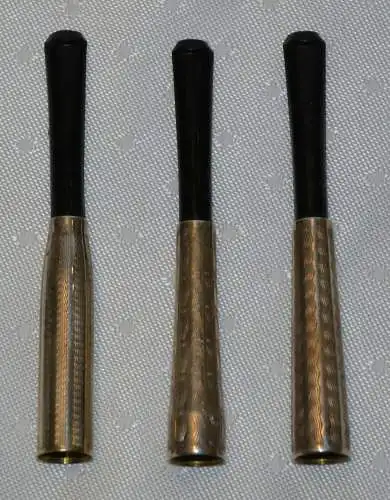   3 Zigarettenspitzen,835er Silber,ca 1920, ,L.= 7,5 cm