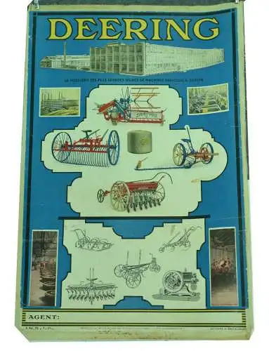 Werbeplakat,Deering,La Ficellerie des Plus Grandes Usines des Machines Agricoles