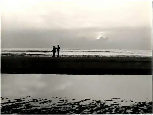 Original-Photographie von Gert Mähler „Abend am Meer (Zandvoort NL)“