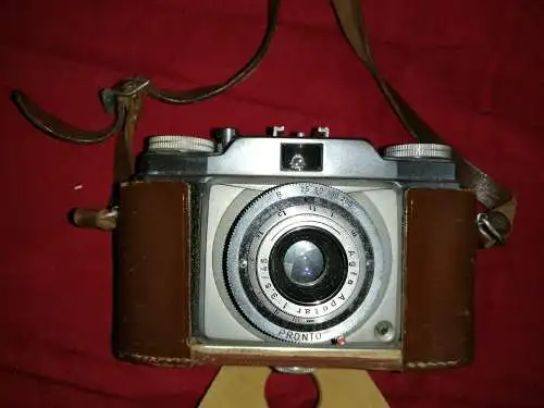 Agfa Silette Pronto, Ledertasche (teils), Analogkamera, Made in Germany