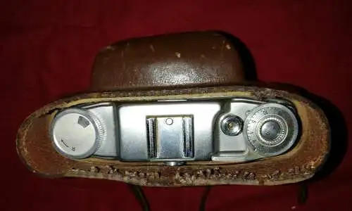 Agfa Silette Pronto, Ledertasche (teils), Analogkamera, Made in Germany