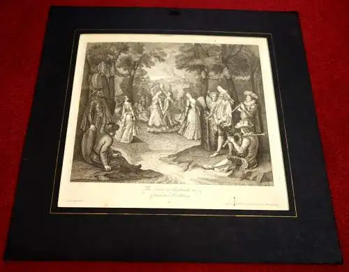  Grafik,Kupferstich,Don Quichote,1725,Nr.4,Charles A.Coypel ,G. Vandergucht 