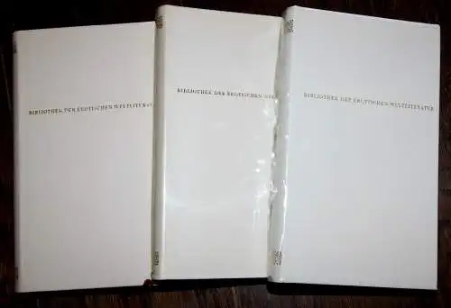 3 Bde, Bibli.d. erotischen Weltliteratur,Brantome,Bretonne,Portini,Lichtenberg