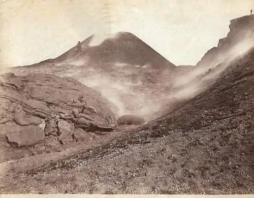 Fotografie, Alfred Noack, Vesuvio Cratero, #8130, Sept. 1880