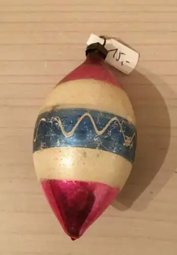 Baumschmuck,Kugel,cyclam - blau,Glas,ca.1960,zum Aufhängen