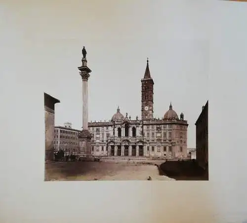 Fotografie, Rom, Hauptfassade Basilica Di S. Maria Maggiore, ca 1881