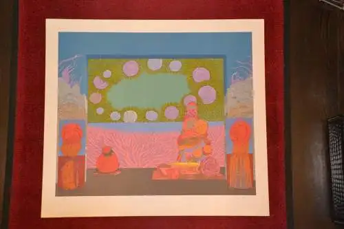 Grafik,Wolfgang Hutter,Wien,1974,48 /200,polychrom