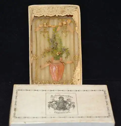  Wachsstöckl, Wachsstock ,Vase mit Blumen u.Vogel.19.Jhdt.,Bayern,Österreich,