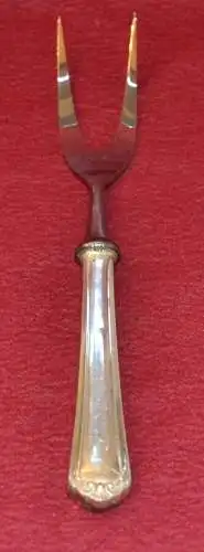 Fleischgabel, Silbergriff u. Stahlgabel,deutsch,800er Silber