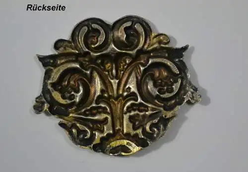 Zierelement,Relief mit Blüten, versilbert