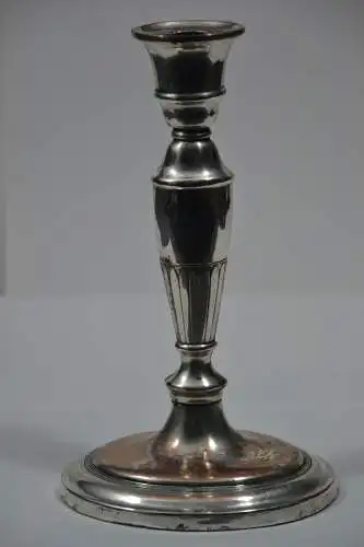 Kerzenständer, Metall versilbert, Empirestil