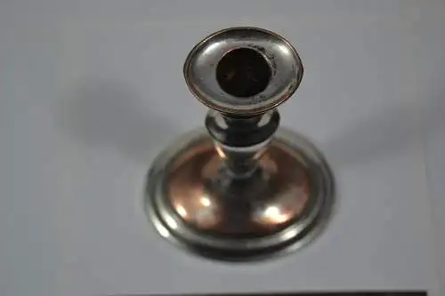 Kerzenständer, Metall versilbert, Empirestil