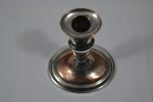 Kerzenständer, Metall versilbert, Empirestil
