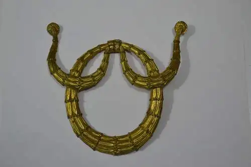 Zierobjekt, Relief mit schönen Ornamenten, Messing, etwa 1900