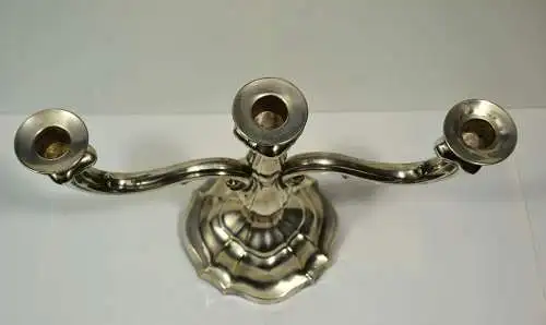 Kerzenleuchter, Metall versilbert, 