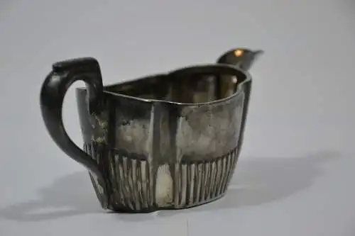 Milchkännchen, Metall versilbert, englisch