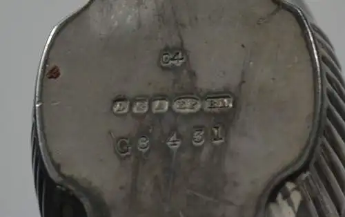 Milchkännchen, Metall versilbert, englisch