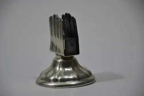 Serviettenhalter, Zettelhalter, Metall versilbert
