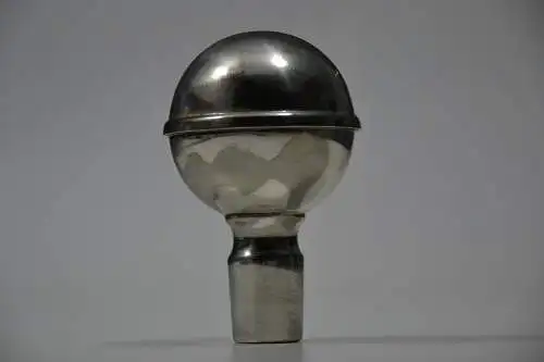 Flaschenverschluß, Stöpsel, Metall versilbert