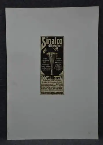 Werbegrafik, Sinalco, s/w