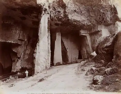 Fotografie, Fr. Alinari, Siracusa,Contorni,Latomina del Paradiso,#19810, ca 1915