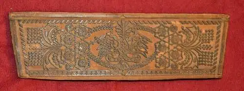 Druck-Model,Holz geschnitzt, Wappen, Bez. Schloß Hohenberg,(Niederösterreich ?)