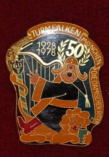 Faschingsorden,Damische Ritter,München,1978,Metall (aus Sammlungsauflösung)