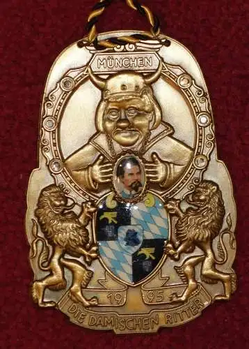 Faschingsorden,Damische Ritter,München,1995,Metall (aus Sammlungsauflösung)