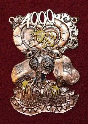 Faschingsorden,Damische Ritter,München,1999,Metall (aus Sammlungsauflösung)