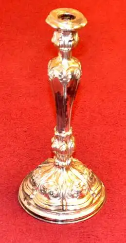 Kerzenleuchter,versilbert,1860,Höhe 32.5 cm