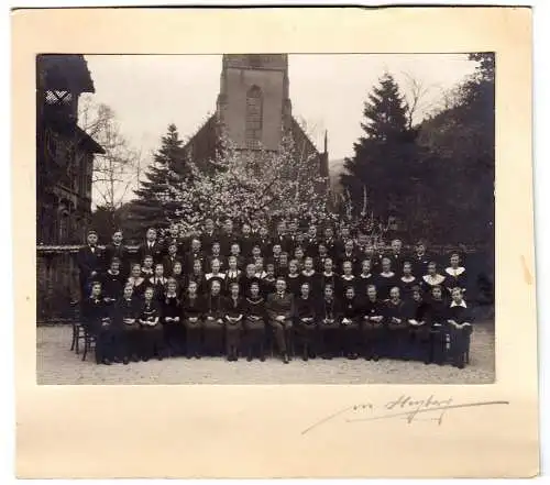Uraltes Klassenphoto 16 x 11,5 cm 