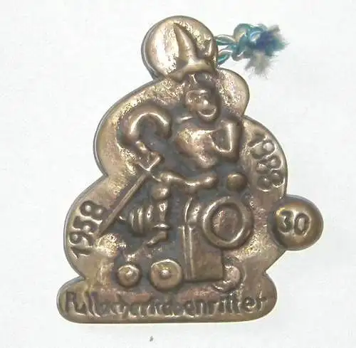 Pullacher RABENRITTER - Faschingsorden 1988 aus Bronzeguss